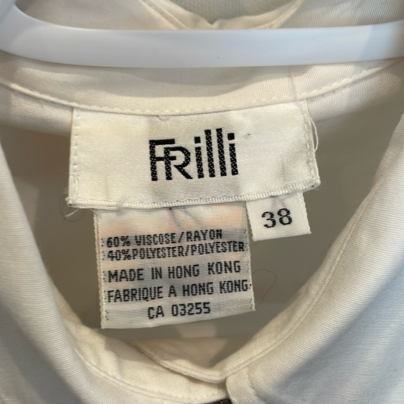 Vintage White button down shirt with Jewel Stones - Picture 3 of 7